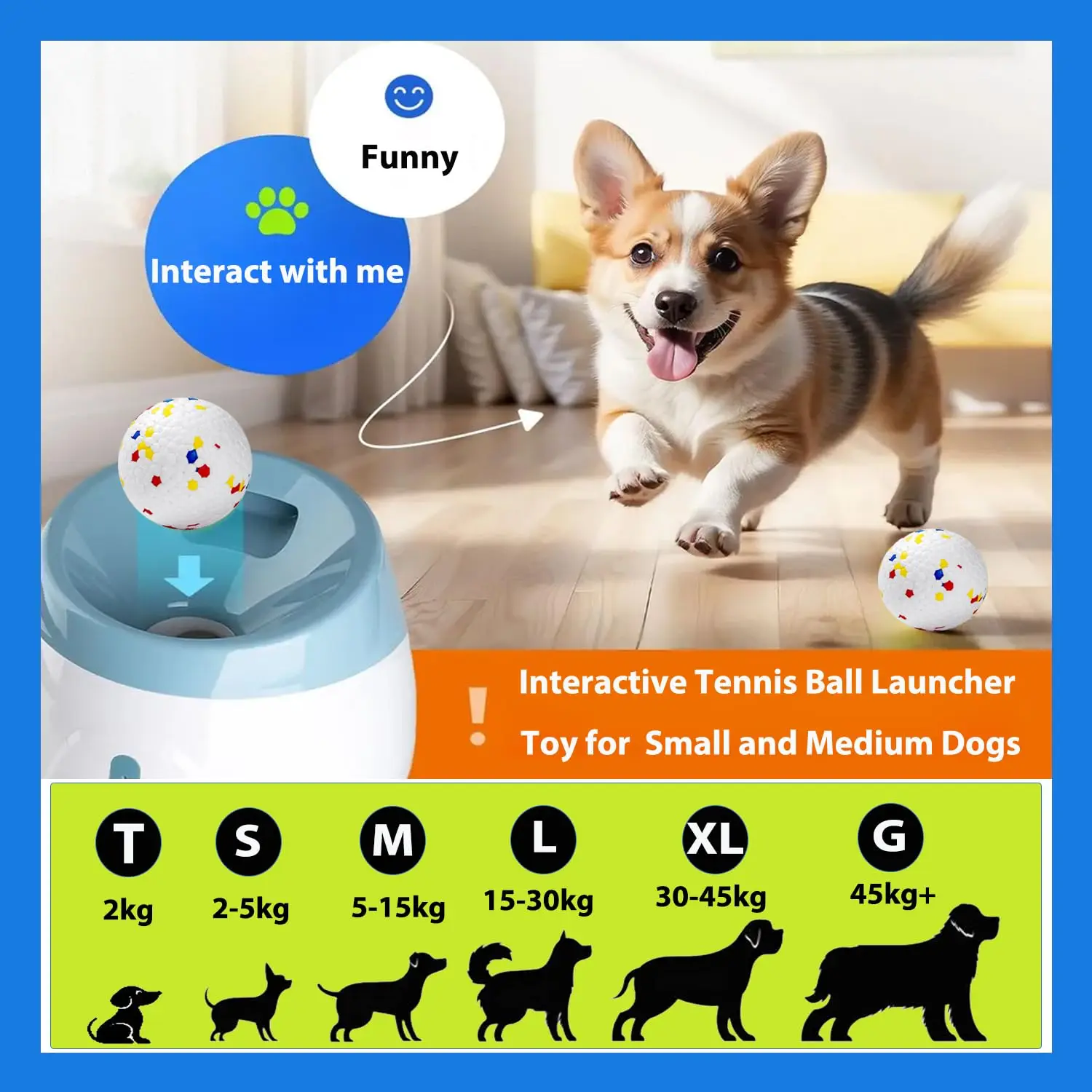 Dog Tennis Ball Launcher Dogs  - Interactive Squeaky Plush Dog Toy review and price