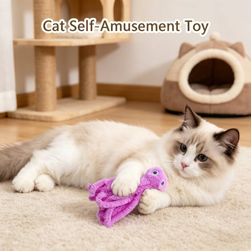 Cute Octopus Plush Cat Toy Bit - Interactive Squeaky Plush Dog Toy review and price